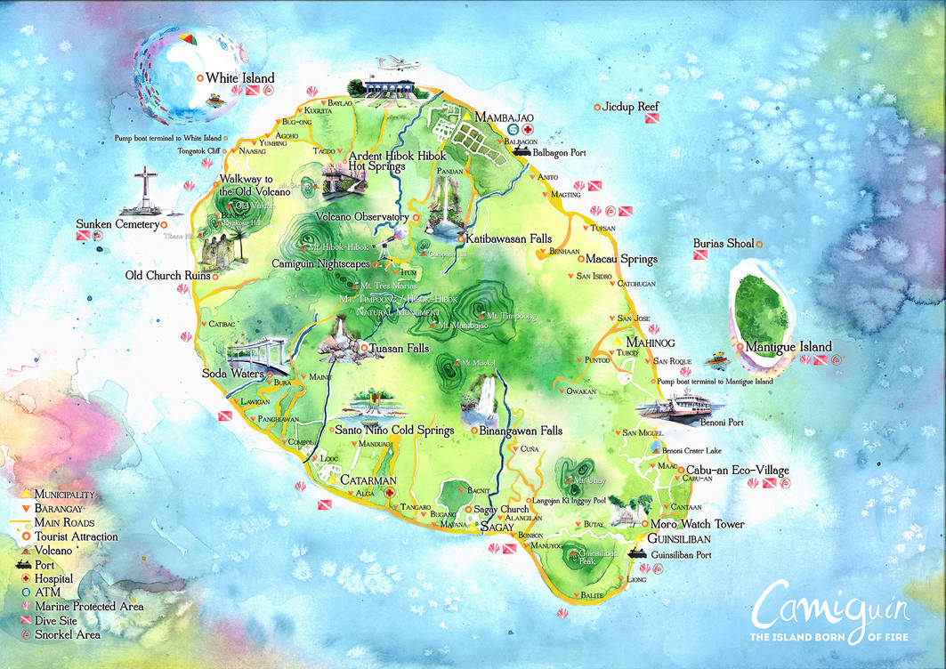 Camiguin Island Map by ZaaZae820000 on DeviantArt