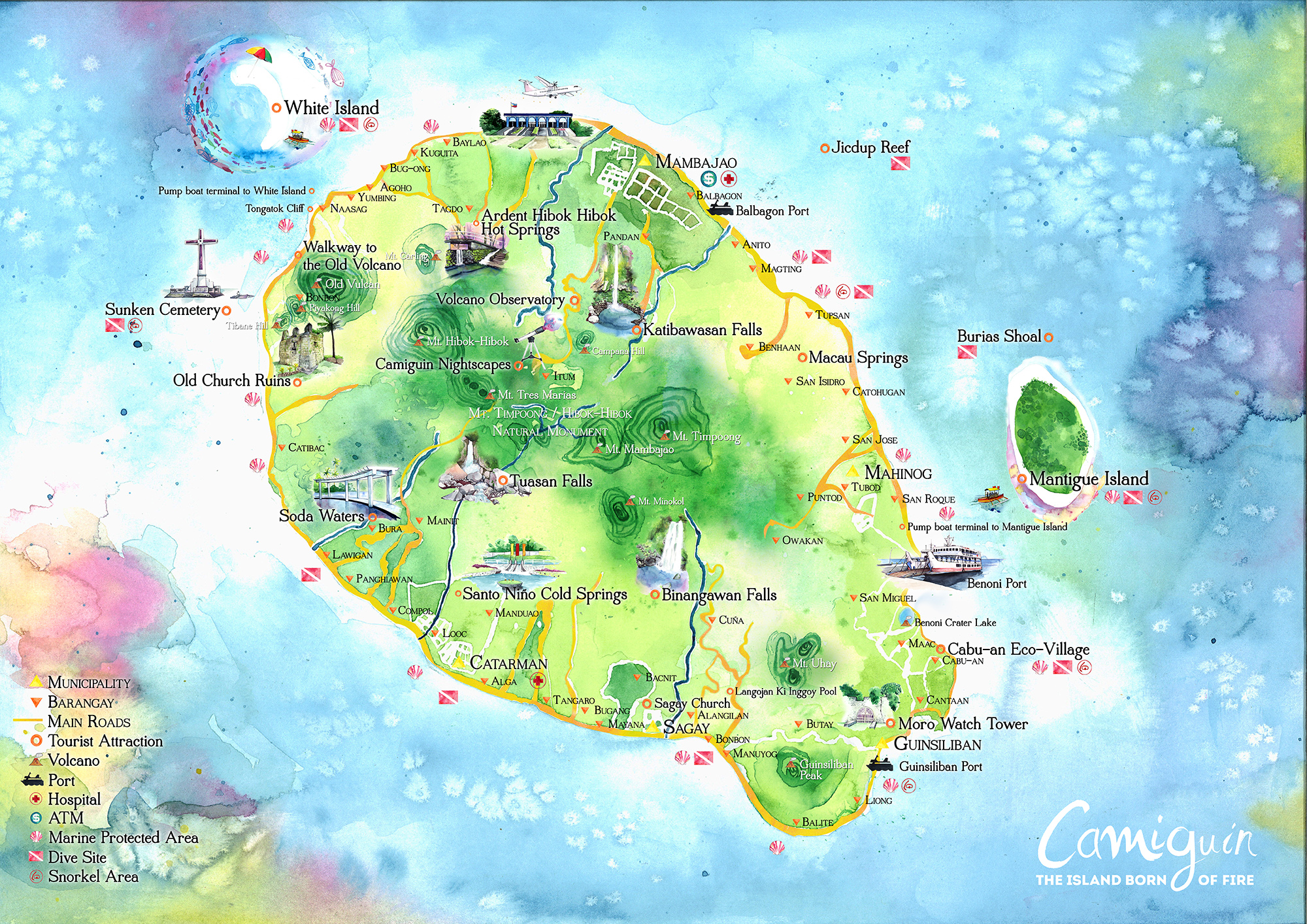 Camiguin Island Map by ZaaZae820000 on DeviantArt