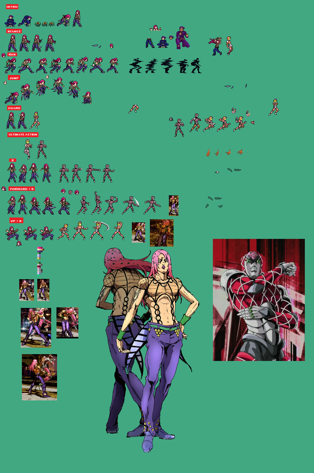 Jus Deviantart Diavolo JUS Sprite Sheet (W.I.P.) by Lauty18 on DeviantArt
