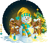 [PIXEL] Snowman by tinuleaf