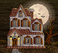 [PIXEL] Haunted House by tinuleaf