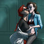 Lois Lane and Dr. Janet Klyburn Kissing