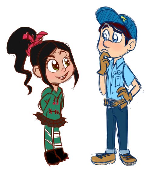 Felix and Vanellope