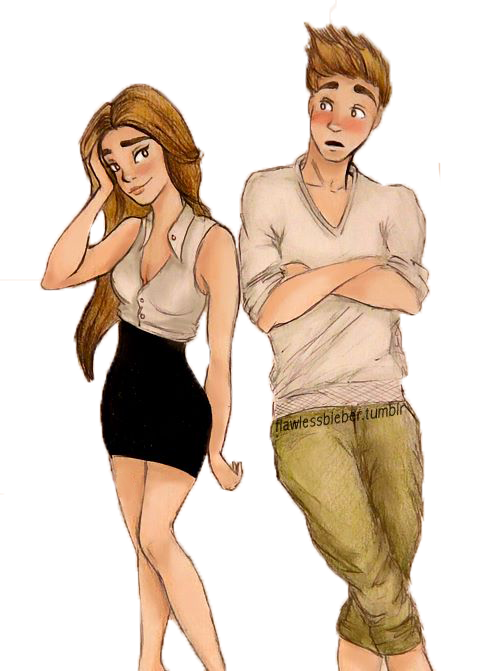 Dibujo de Justin y Selena Gomez by FannyKPerry on DeviantArt