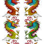 Rainbow Dragon Heads