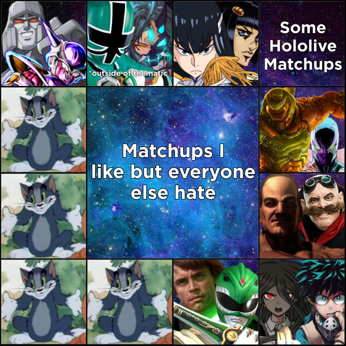 Matchups I Like But Everyone Else Hate By Justanotaku18 On Deviantart Matchups I Like But Everyone Else Hate By Justanotaku18 On Deviantart