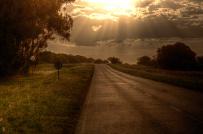 Sunset in the route 74 HDR