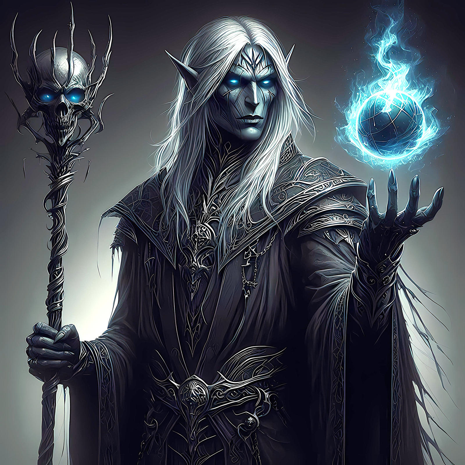 Drow Deviantart Drow-wizard-01 by DnashkArt on DeviantArt