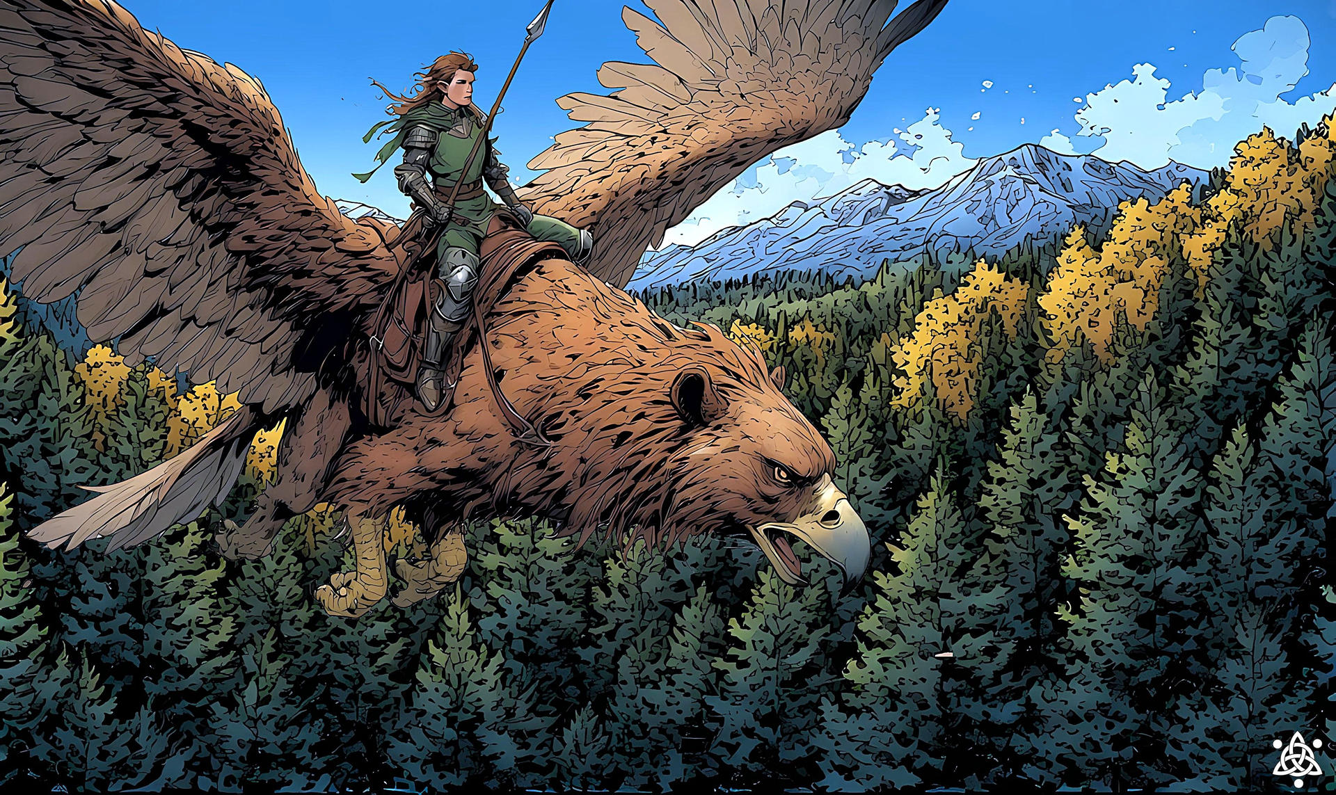 Gryphon Rider Griffon-rider-01 by DnashkArt on DeviantArt