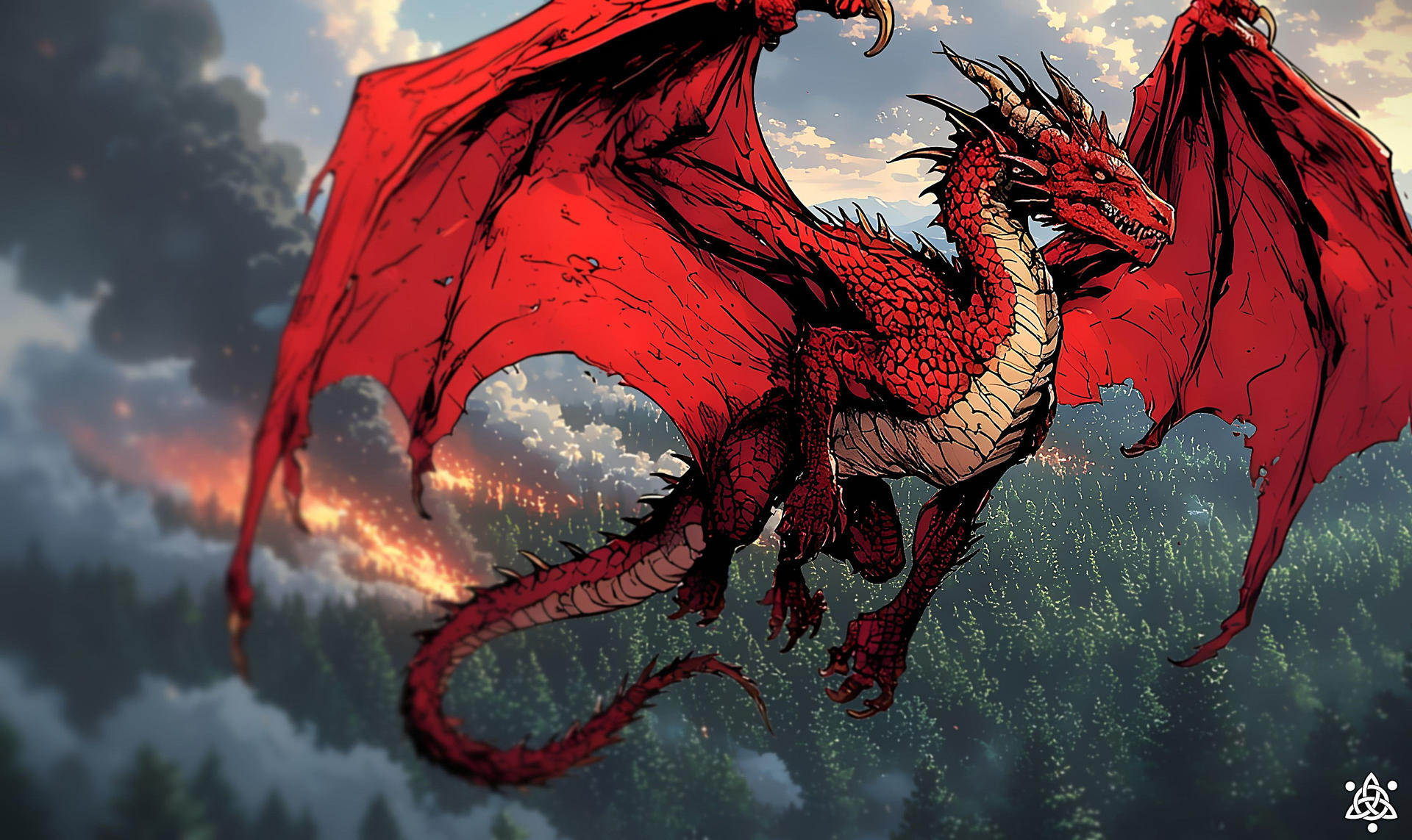 Fire-drake-02 by DnashkArt on DeviantArt