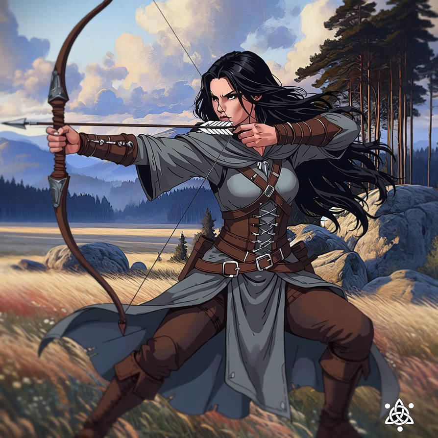 Female archer 01 By DnashkArt On DeviantArt female-archer-01-by-dnashkart-on-deviantart