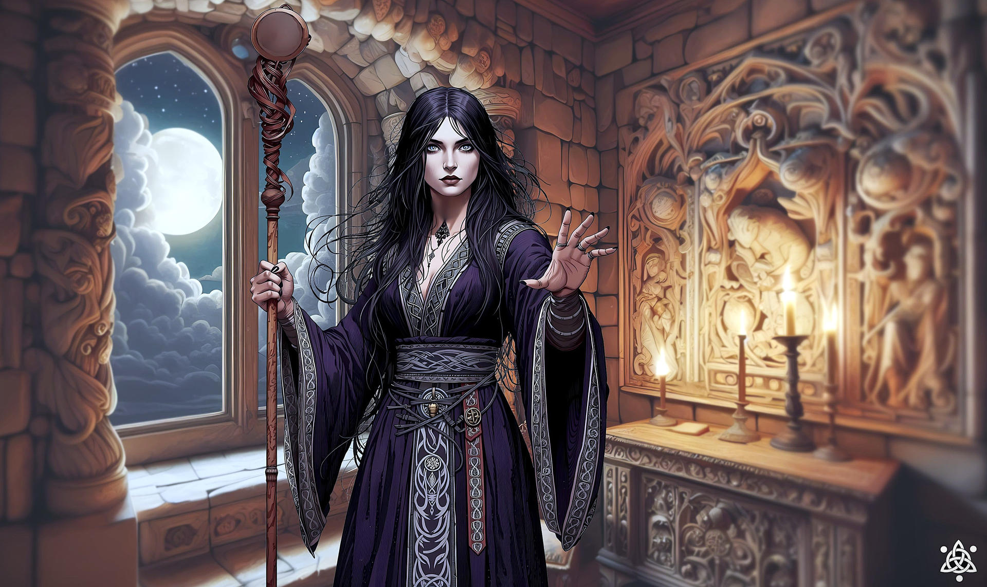Magical User Female-magic-user-01 by DnashkArt on DeviantArt