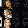 Celebrity heads and skulls