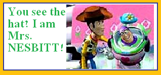 Buzz is Mrs. Nesbitt stamp