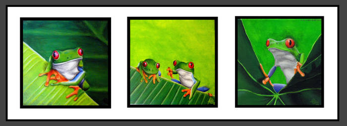 frog triptych