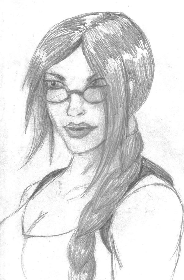 Lara Croft Sketch by alicedoomsday on DeviantArt