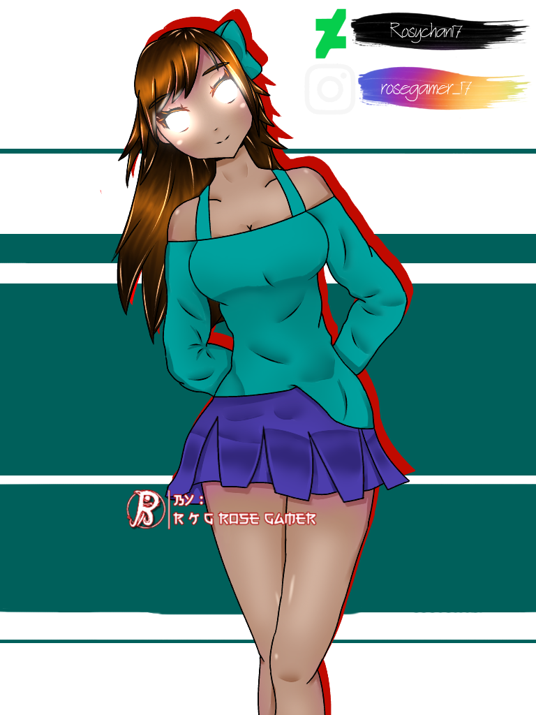 herobrine girl kawaii