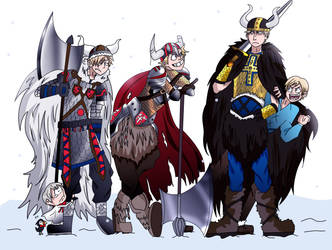 Hetalia Nordics - Vikings