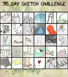 30 Day Sketch Challenge Template By Gnewi-d9dfhuw