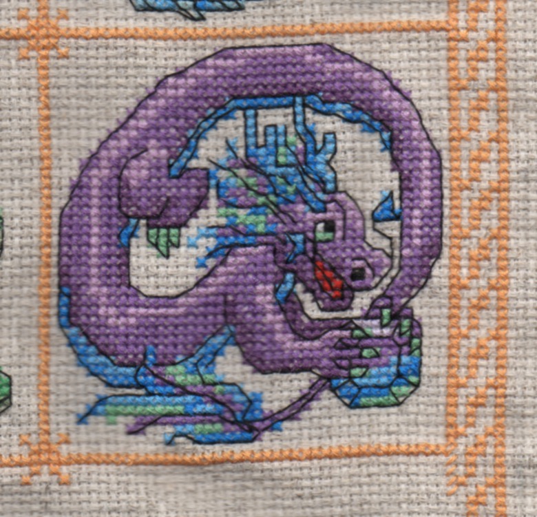 Dragon Birthstone SAL - June/Alexandrite by jijikit