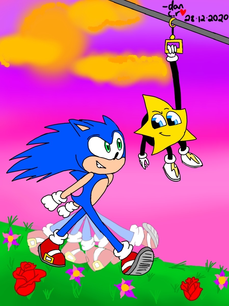 sonic n ristar livin it up by redvelvetdania on DeviantArt