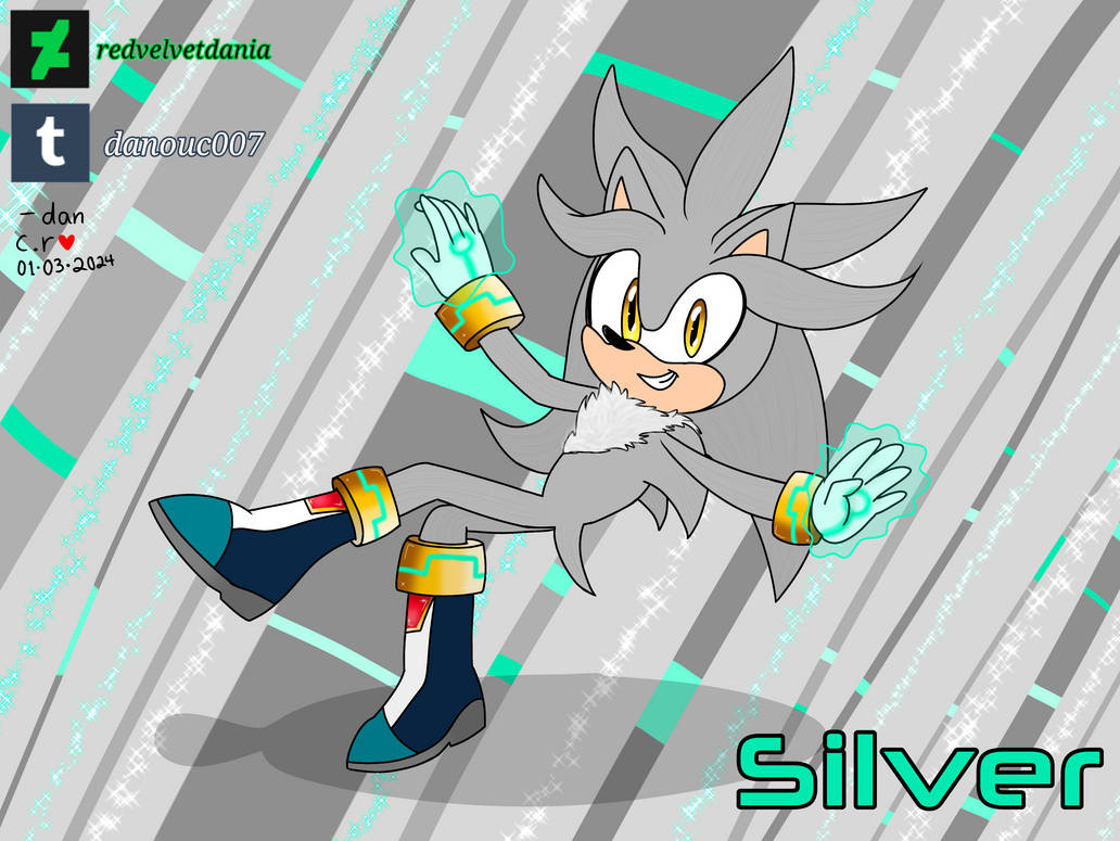 Silver The Hedgehog by redvelvetdania on DeviantArt