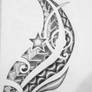 The drawing of forearm tattoo other side