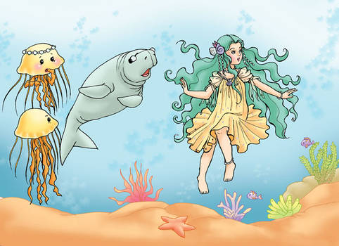 princess and jellyfish