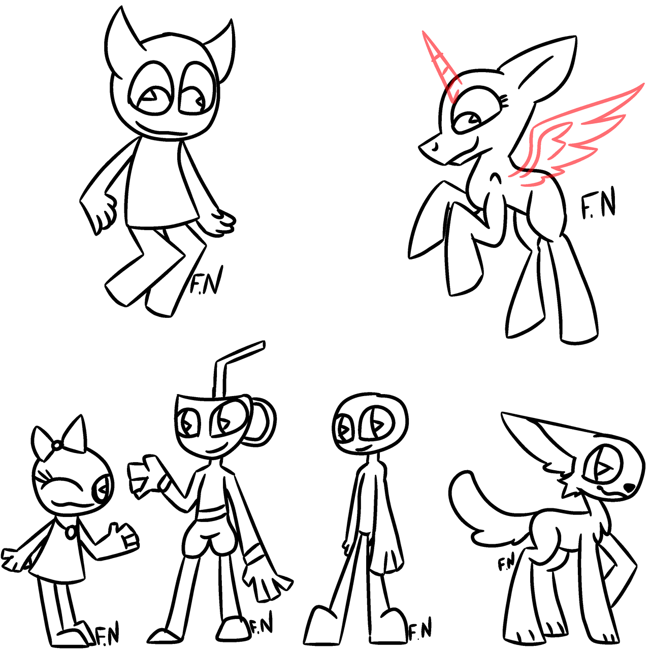 Multifandom f2u bases by Fanta-Nell on DeviantArt