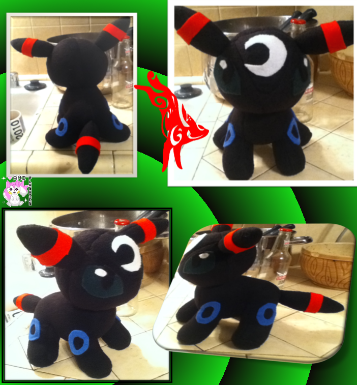 Umbro: Chibi Standing Umbreon OC Plushie