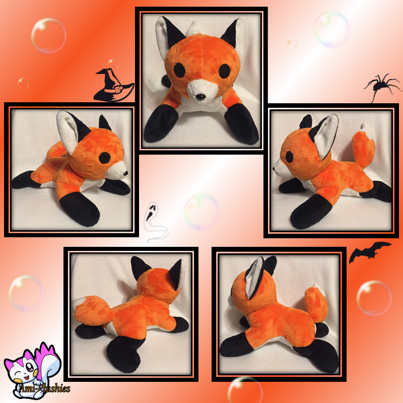 Laying Halloween Fox