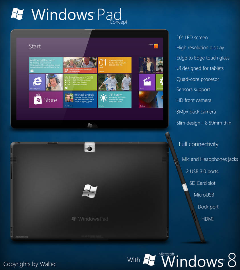 Windows Pad Concept by wwalczyszyn on DeviantArt