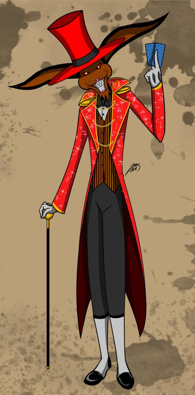 Black Magic Rabbit - Crimson Ringleader by ZDMCreations on DeviantArt
