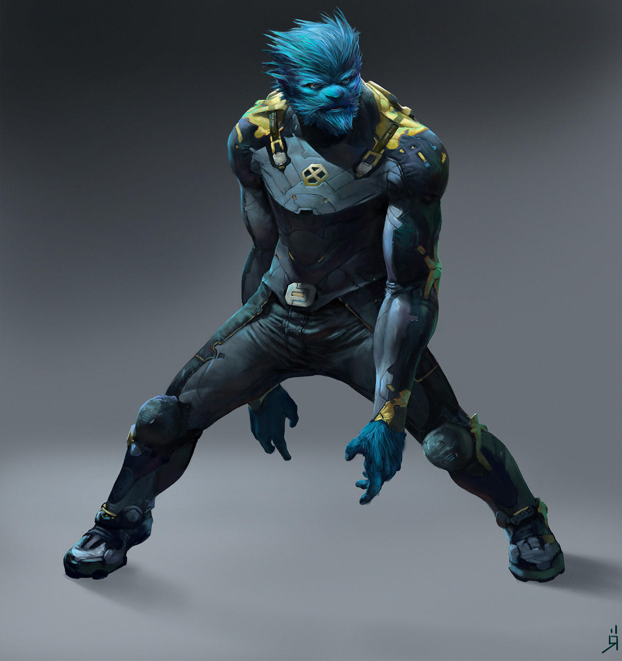 X Men Fan Art Beast By Oscarromer On Deviantart