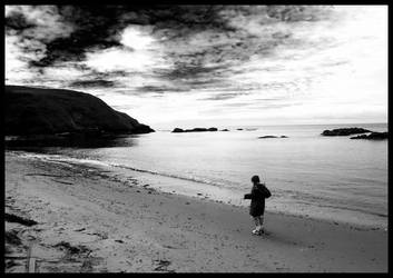 cloudy beach