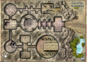 Lair of The Desert King A1 Gridded