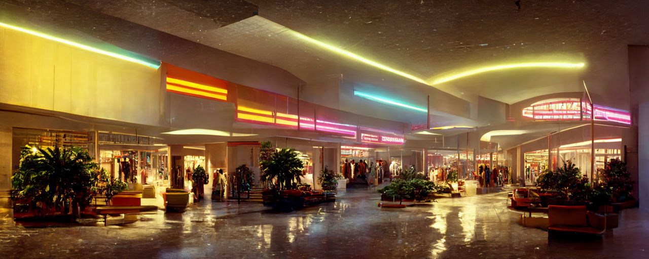 Mike Grauer Photograph Of A 1980s Shopping Mall N By Mackingster On mike-grauer-photograph-of-a-1980s-shopping-mall-n-by-mackingster-on