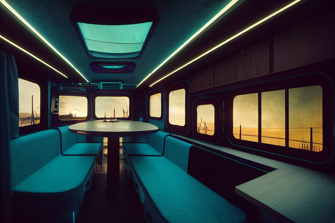 Mike Grauer Cyberpunk motorhome. Dynamic lighting by Mackingster on ...