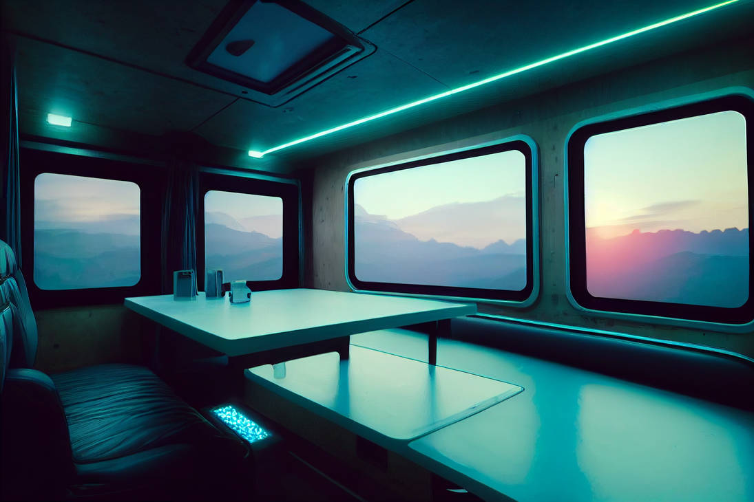 Mike Grauer Cyberpunk motorhome. Dynamic lighting by Mackingster on ...
