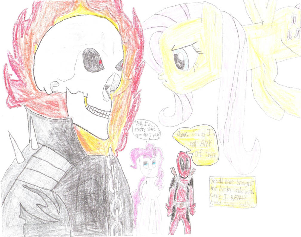 Ghost Rider VS. Fluttershy - Epic Staring Contest