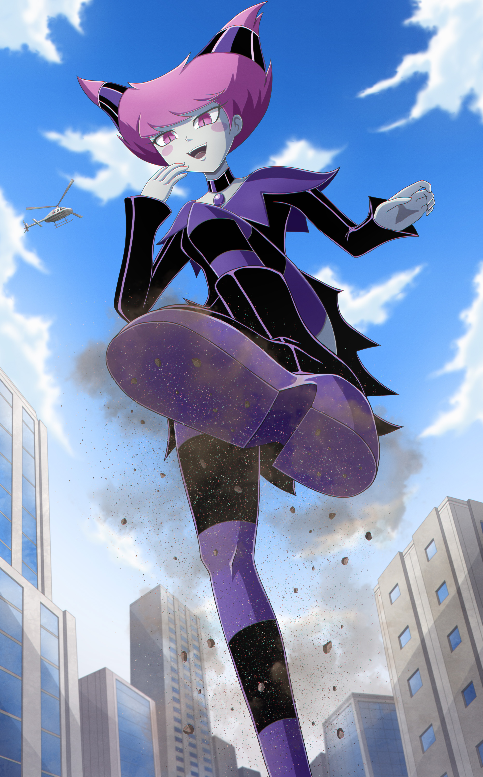 Teen Titans Giantess Jinx By Thedaibijin On Deviantart