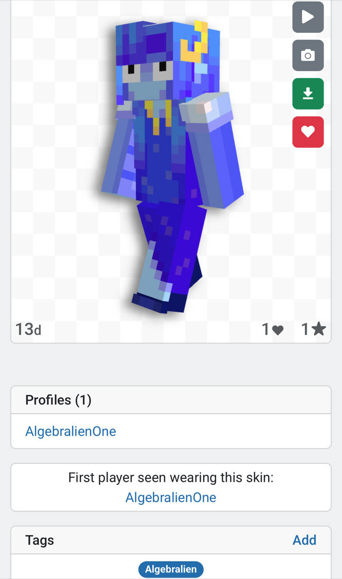 My Java Skin + Claimed Profile on NameMC by ChannelForty1 on DeviantArt