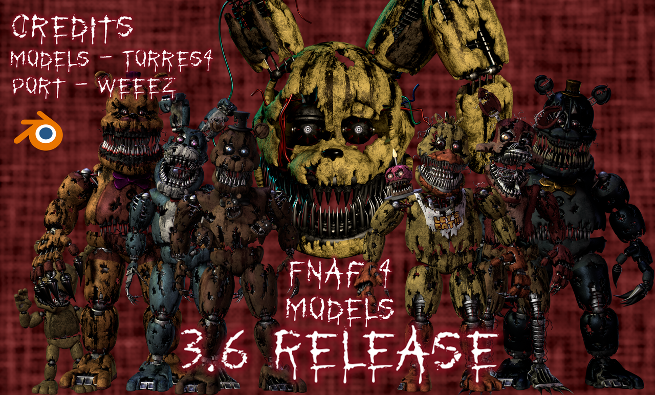 C4D/FNAF] FNAF 4 Release Download !!! 