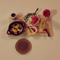 Polymer Clay Miniature Turkish Breakfast