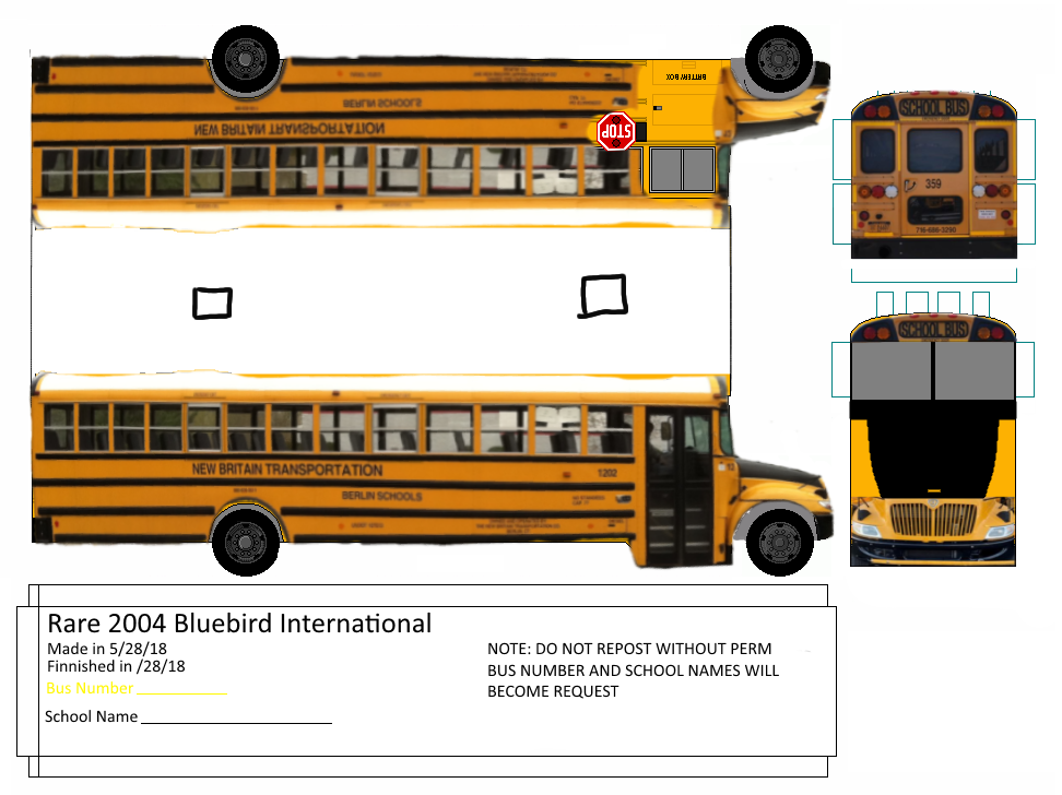 papercraaft ic ce school bus by coolbeanslollol on DeviantArt