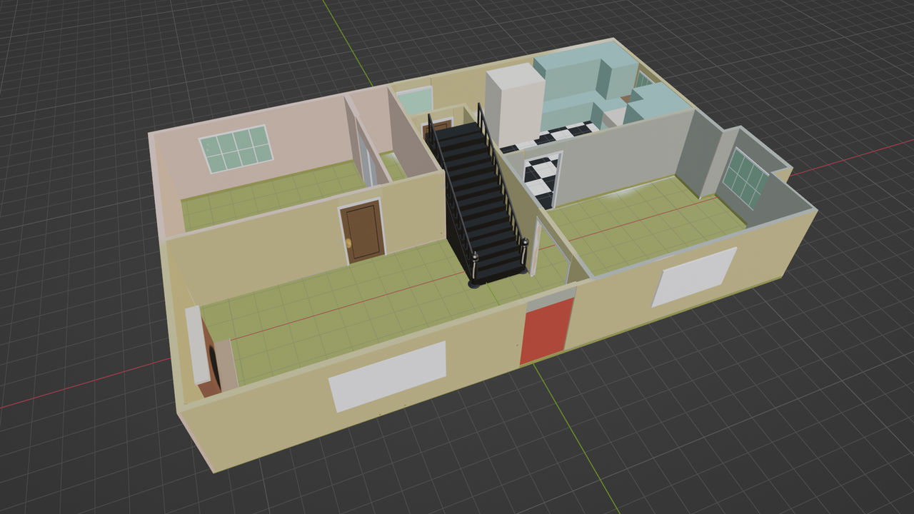 Loud house interior (WIP 4) room color and doors by coolbeanslollol on ...