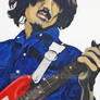 George Harrison -red guitar
