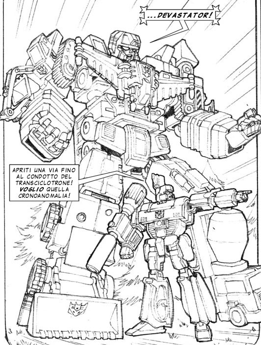 Devastator and Megatron