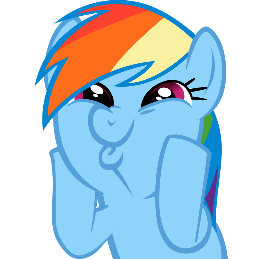 Rainbow Dash Doing The "So Awesome" Face!