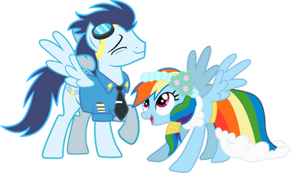 ''Soarin and Rainbow Dash'' by RainbowPlasma